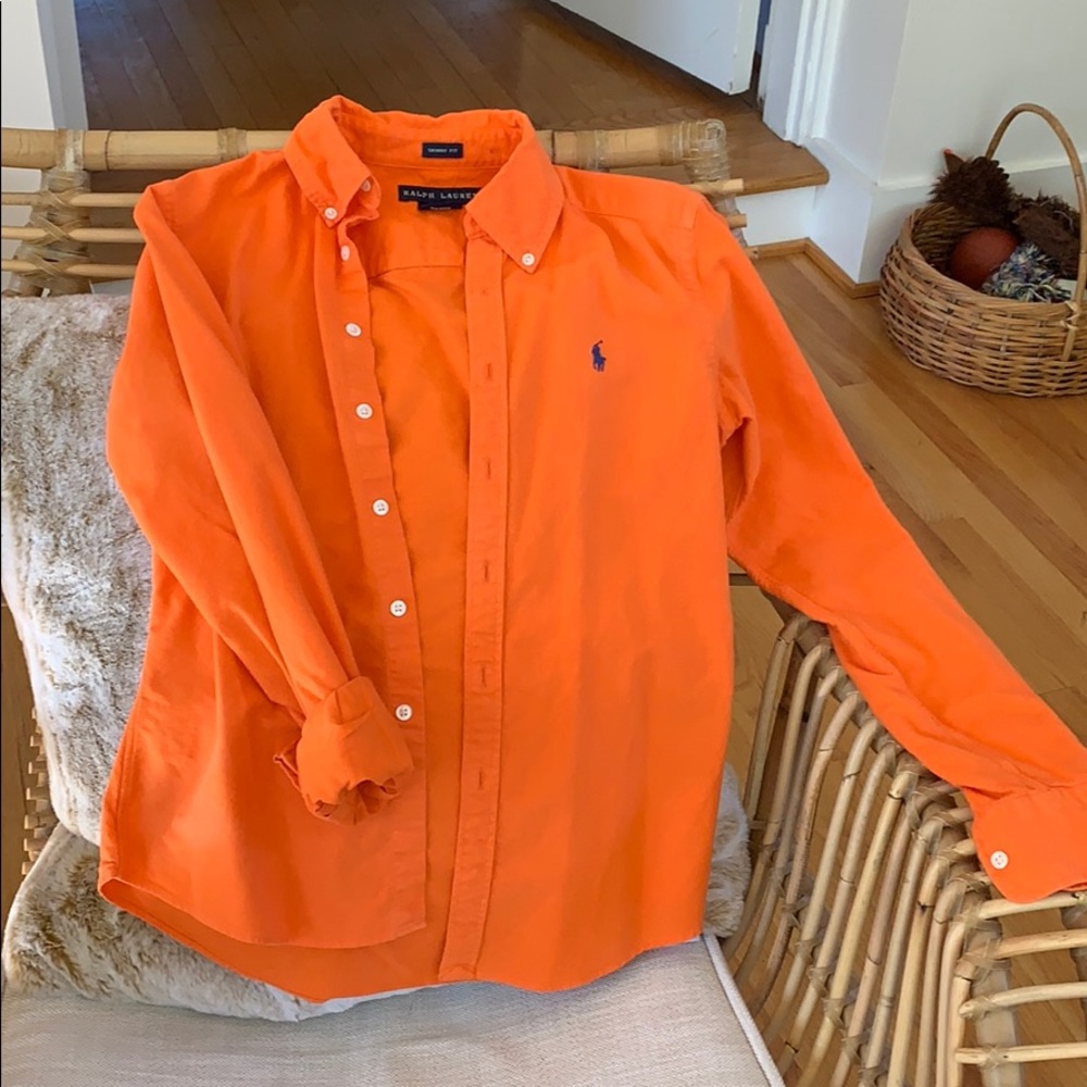 Slim fit polo button down